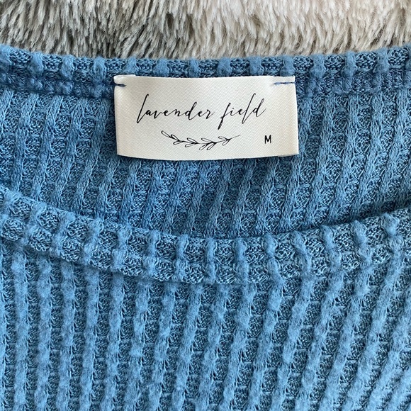 Lavender Field Blue Sweater - Picture 2 of 2